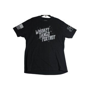 Grunt Style Whiskey Tango Foxtrot WTF Black Tee Shirt Mens XXL 2XL